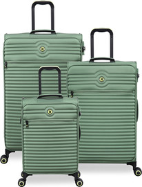 It Luggage סט מזוודות בד קלות 3 יח' 30/25/20 מבית IT Luggage דגם CIRCULATOR בצבע ירוק טבעי